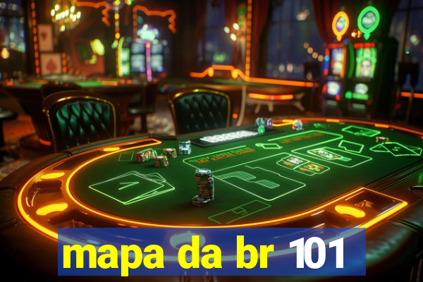 mapa da br 101
